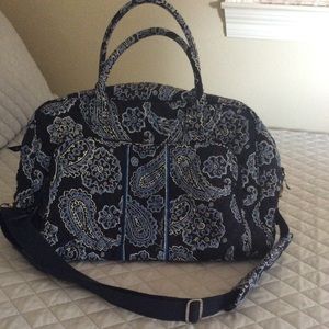 Vera Bradley Large Travel Bag Blue/White
